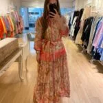 RENKLİ TÜL KEMERLİ ELBİSE - PEMBE - Görsel 6