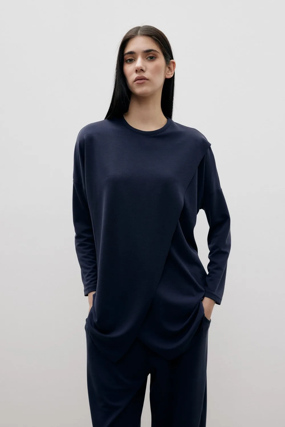 Merwishop Makas Bambu Takım - Lacivert - Görsel 3