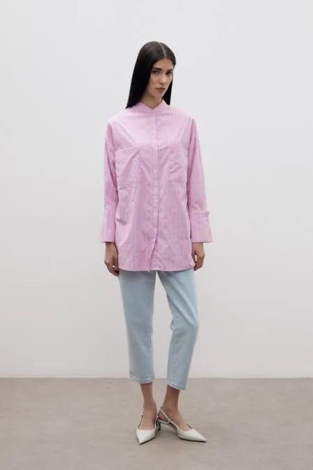 Merwishop Sparkle Gömlek - Pembe
