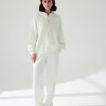 Merwishop Taşlı Takım - Beyaz