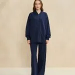 Merwishop Taşlı Takım - Lacivert