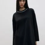 Merwishop Yaka Taş Thısırt - Siyah - Görsel 2