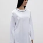 Merwishop Yaka Taş Thısırt - Beyaz - Görsel 3