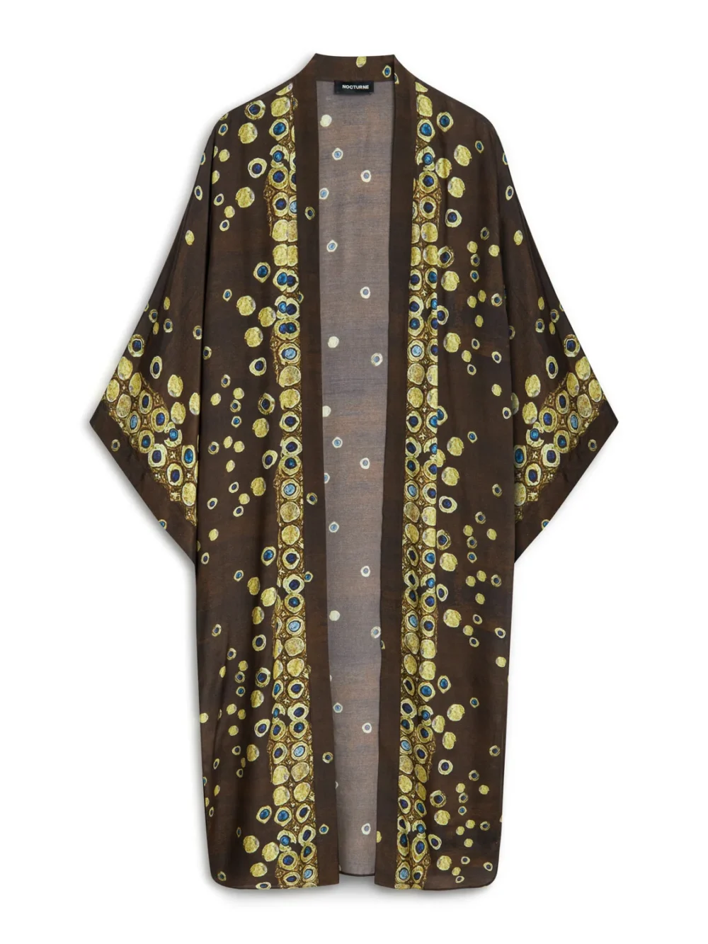 Nocturne Dökümlü Desenli Kimono - Görsel 3