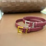 Y Kalın Kemer - Bordo, Gümüş - Görsel 6