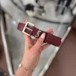 Y Kalın Kemer - Bordo, Gümüş