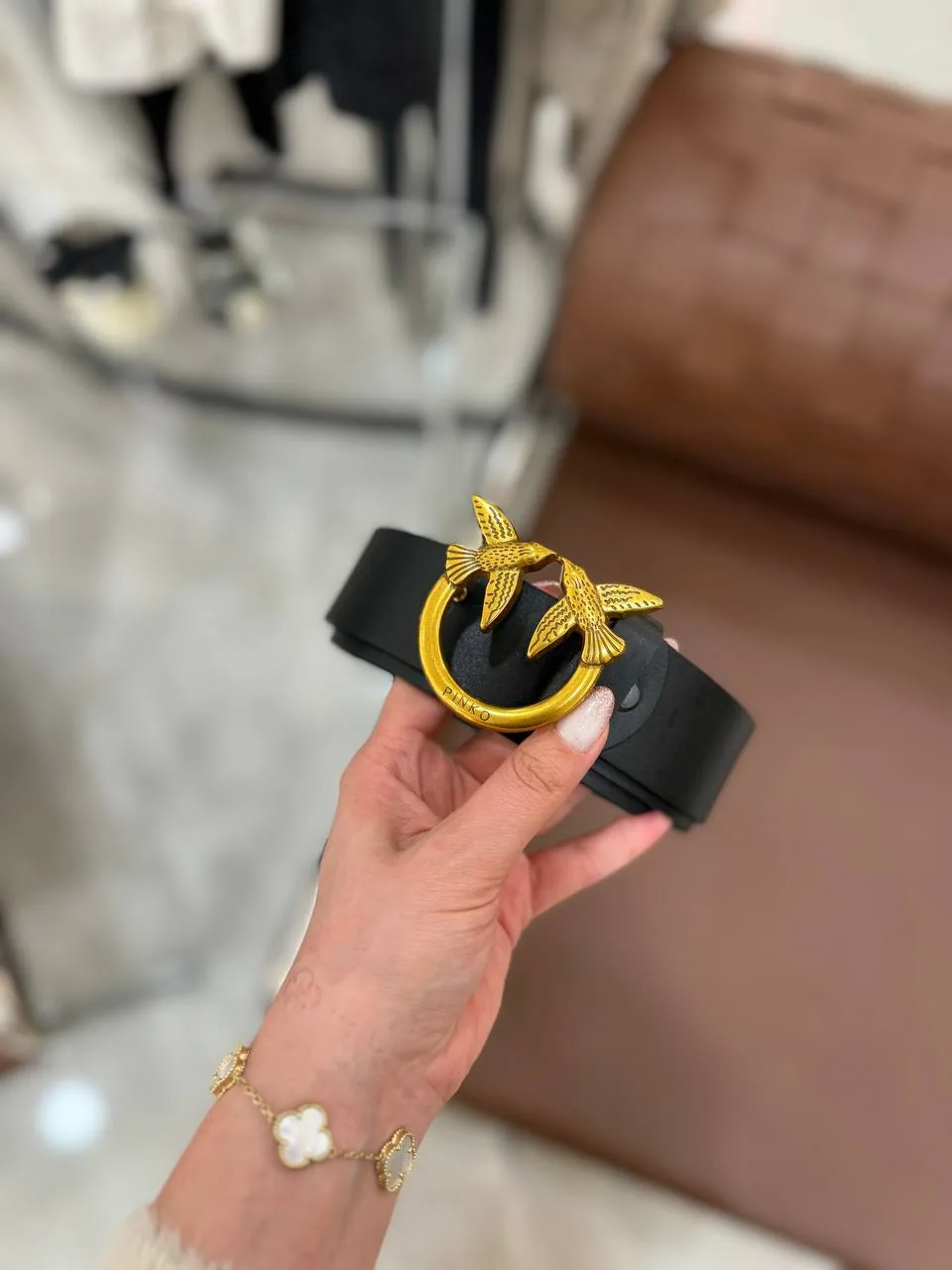 P Kalın Kemer - Gold,Siyah - Görsel 4