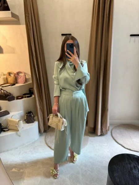 Senna Cristalle Takım - Mint