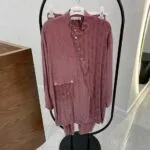 Desenli Pantolonlu Takım - Kırmızı - Görsel 3