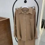 Pantolonlu Takım - Kahverengi - Görsel 3