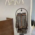 İthal Leopar Desenli Pantolonlu Takım
