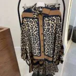 İthal Leopar Desenli Pantolonlu Takım - Görsel 3