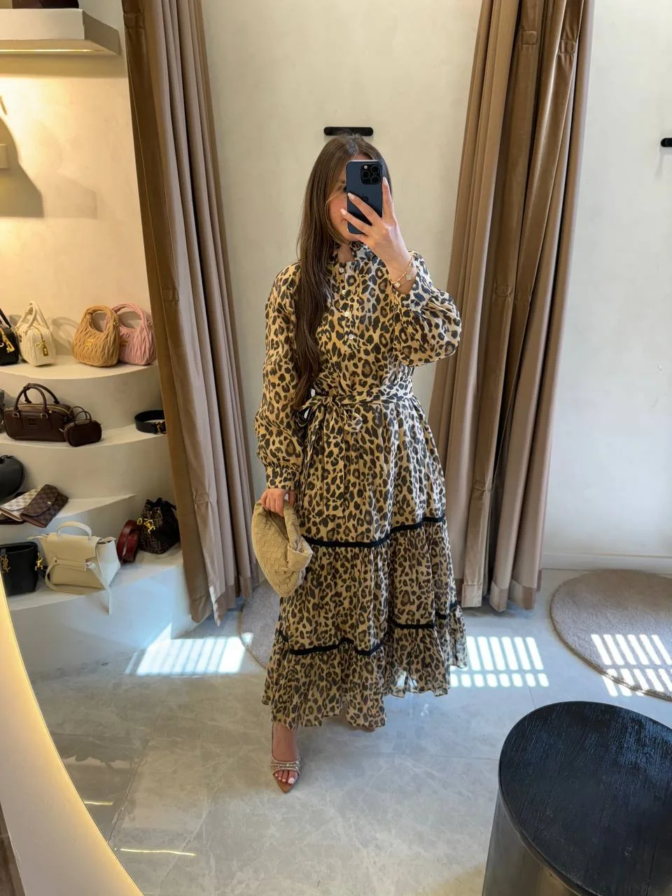 Venöve Masha Elbise - Leopar - Görsel 2