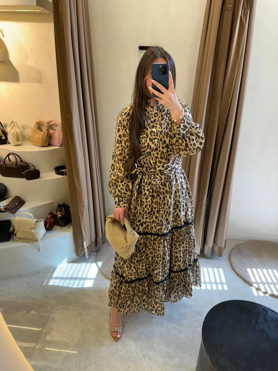 Venöve Masha Elbise - Leopar - Görsel 3