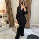 My8 Design Pantolonlu Takım - Siyah