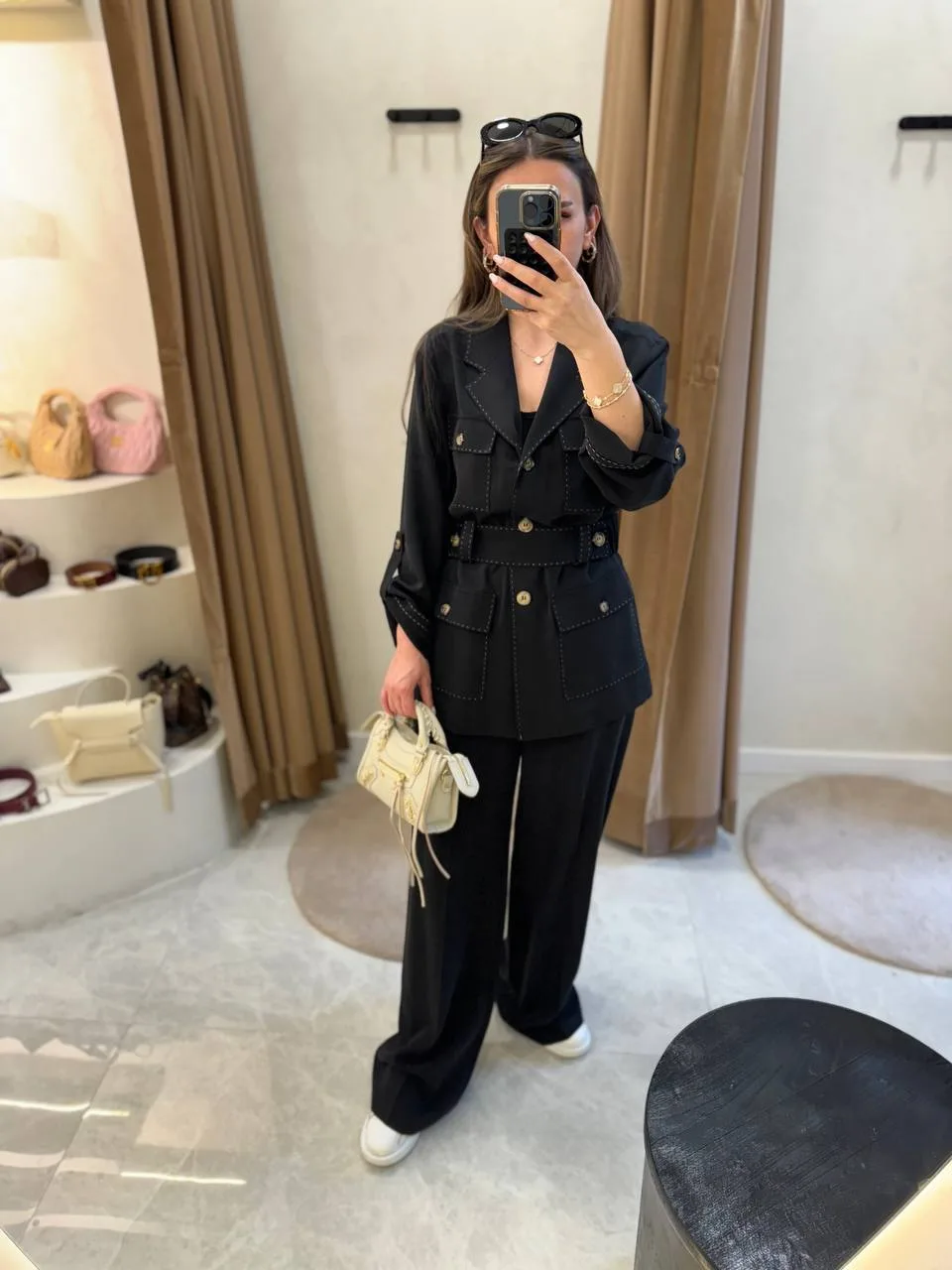 My8 Design Pantolonlu Takım - Siyah