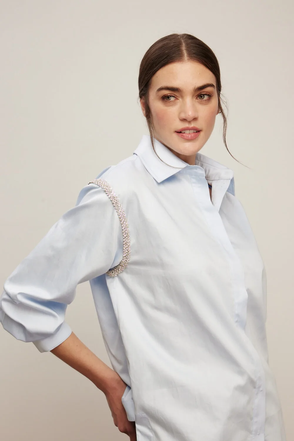 Venöve Sarah Gömlek - Mavi - Görsel 2