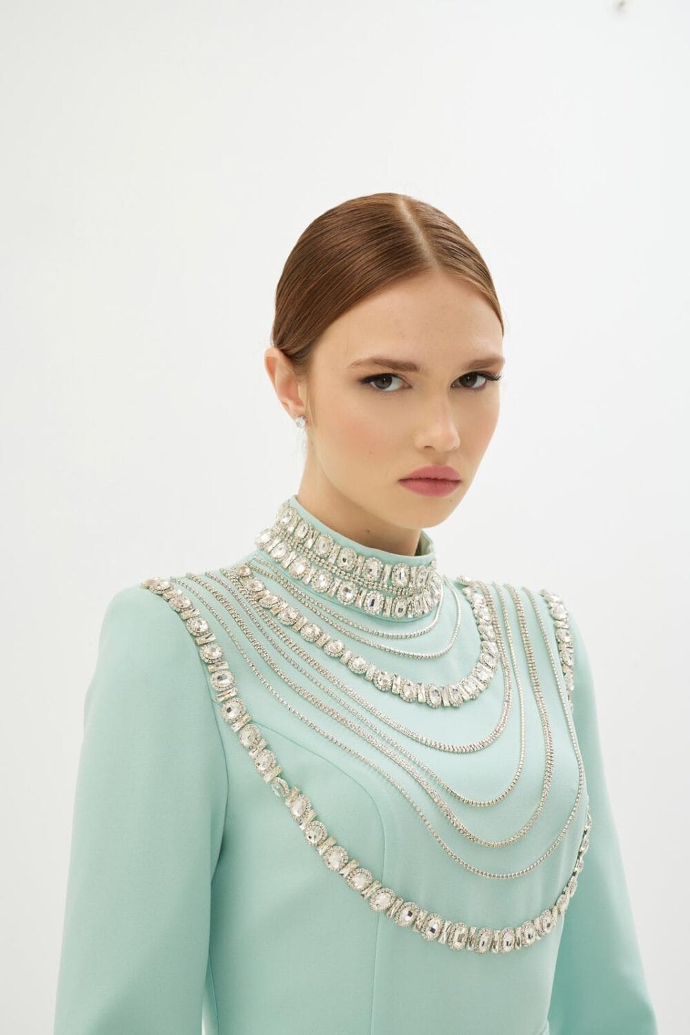 Senna Menta Clara Elbise - Mint - Görsel 2