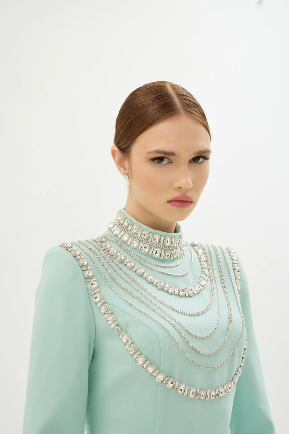 Senna Menta Clara Elbise - Mint - Görsel 2
