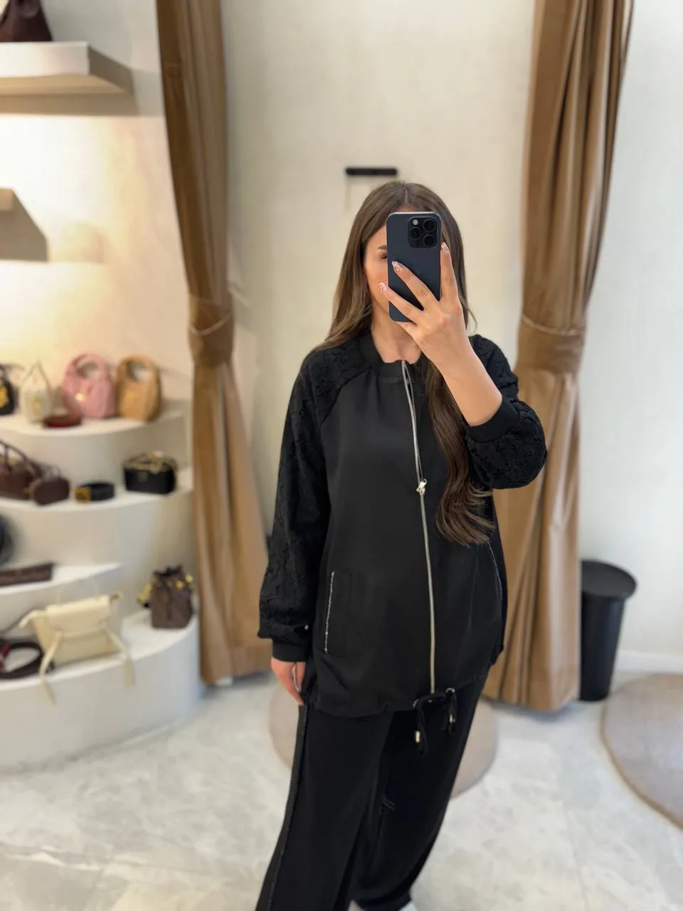 My8 Design Dantel Detaylı Takım - Siyah - Görsel 6