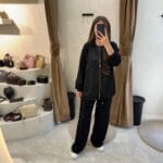 My8 Design Dantel Detaylı Takım - Siyah