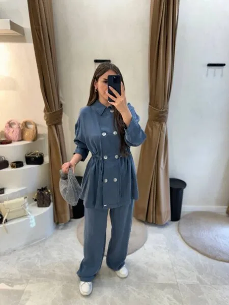 Senna Thora Set Takım - Mavi
