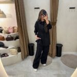 Si Design Boncuk Detaylı Takım - Siyah - Görsel 2