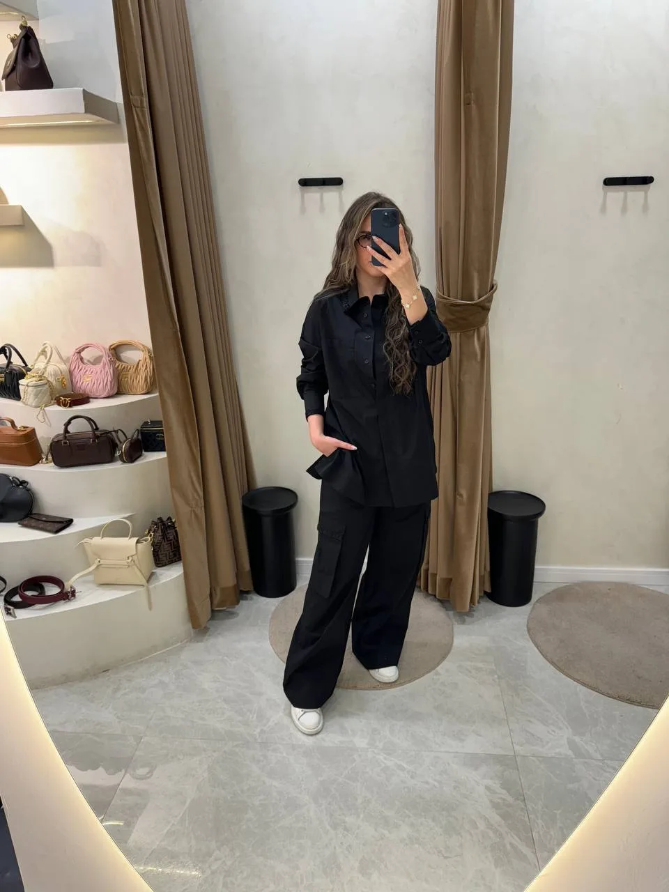 Si Design Boncuk Detaylı Takım - Siyah - Görsel 2