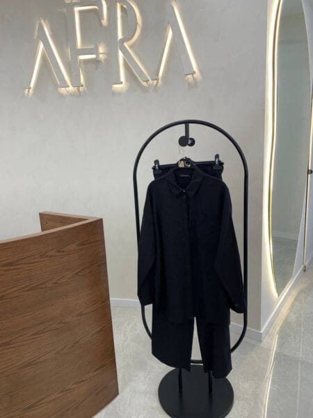 My8 Design Çiçek Detaylı Takım - Siyah