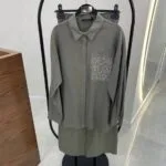 My8 Design Çiçek Detaylı Takım - Yeşil - Görsel 3