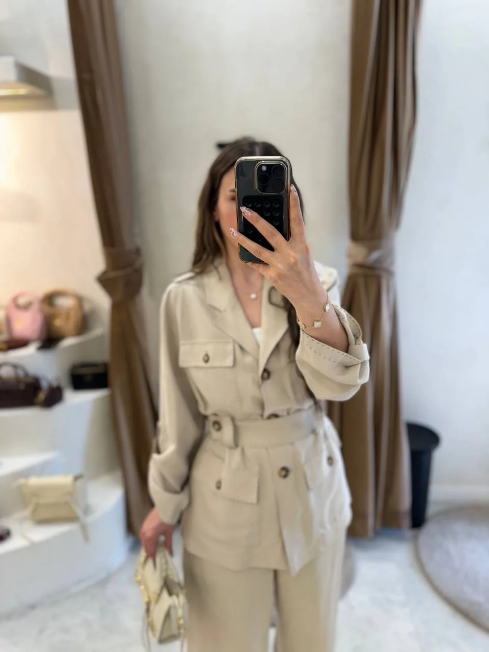 My8 Design Dikiş Detaylı Takım - Bej - Görsel 5